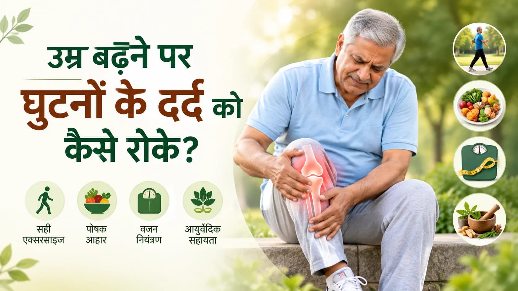 उम्र बढ़ने पर घुटनों के दर्द को कैसे रोके