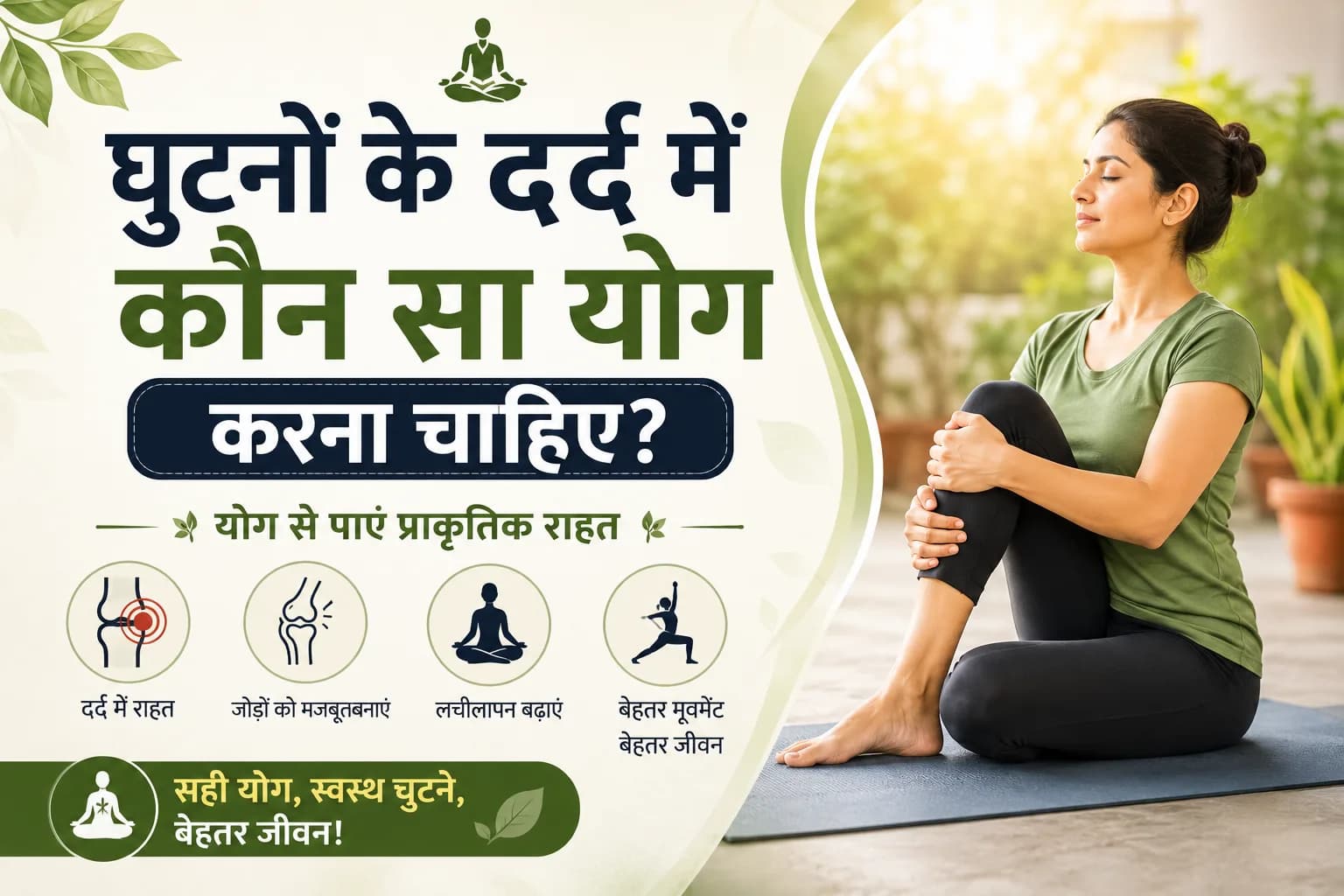 घुटनों के दर्द में कौन सा योग करना चाहिए?