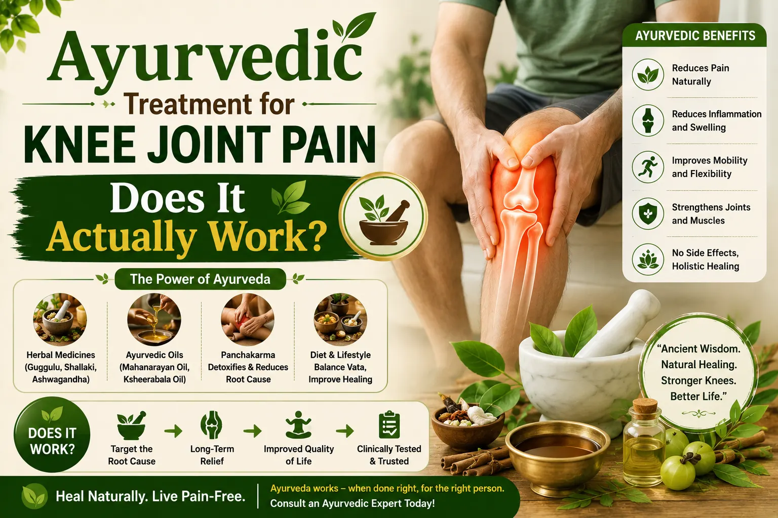 Ayurvedic Treatment for Knee Joint Pain