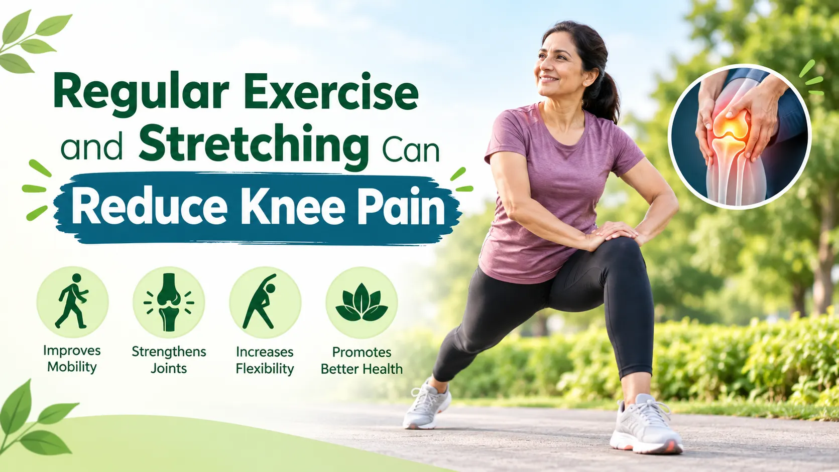 Regular Exercise and Stretching Can Reduce Knee Pain
